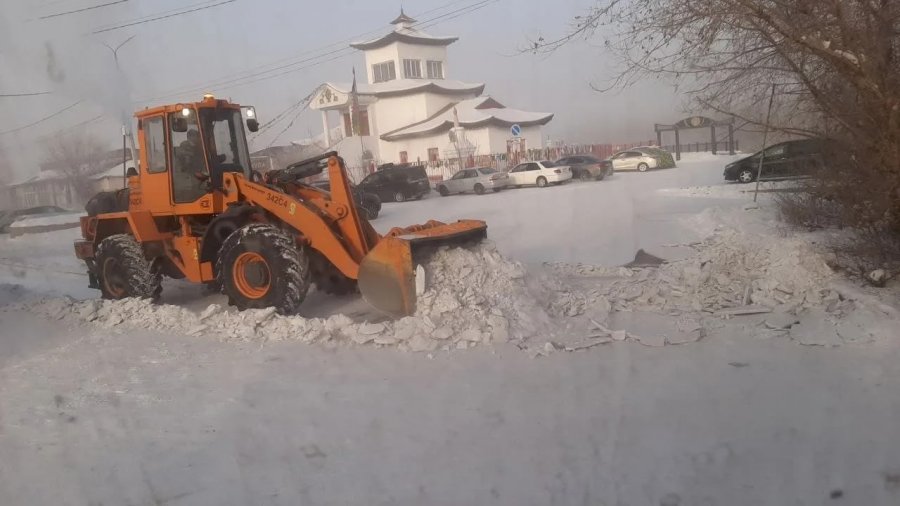 В Кызыле отказались от ночной смены при уборке города из-за морозов